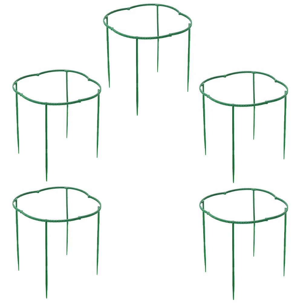 

20pcs 20cm Diameter Plant Support Stakes Garden Flower Stand Peony Orchid Climbing Greenhouse Plastic