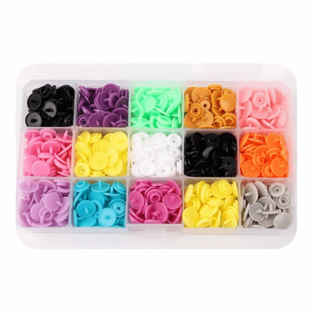 Colored Snaps Fastener Pliers Kit Metal Press Pliers Seamless Design Snap Buttons Resin Auto-lock Press Stud Buttons
