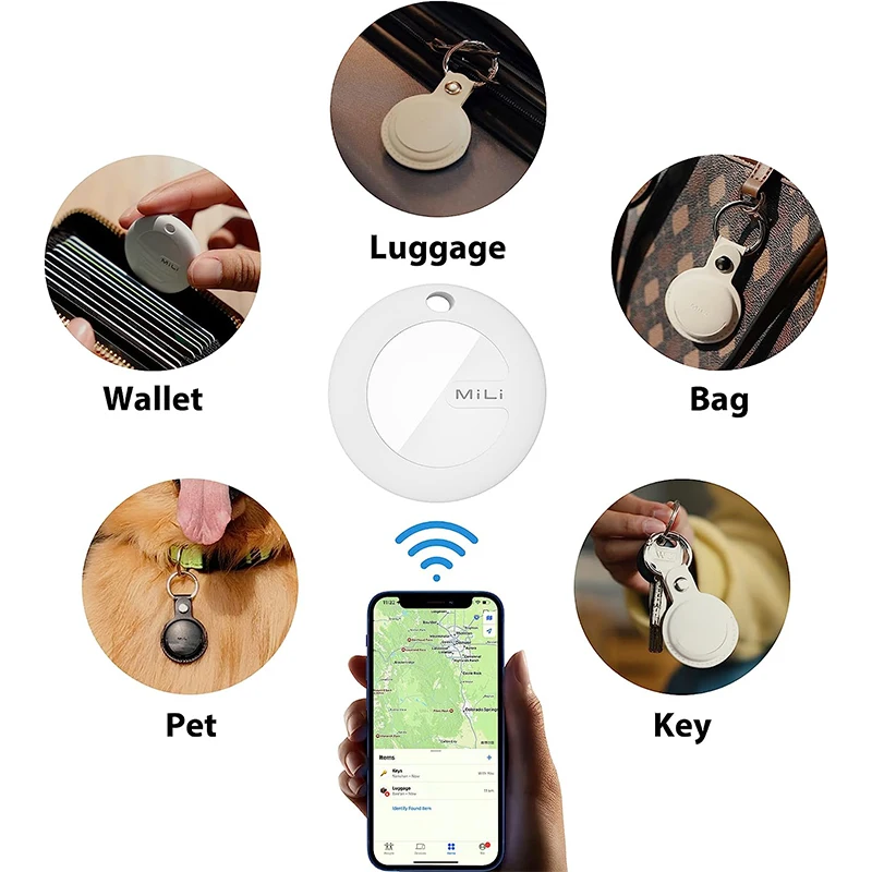 Youpin mitag Key Finder Item Finders,MFi Certified Bluetooth GPS Locator Tracker dispositivo Anti-perdita funziona con Apple Find Pet