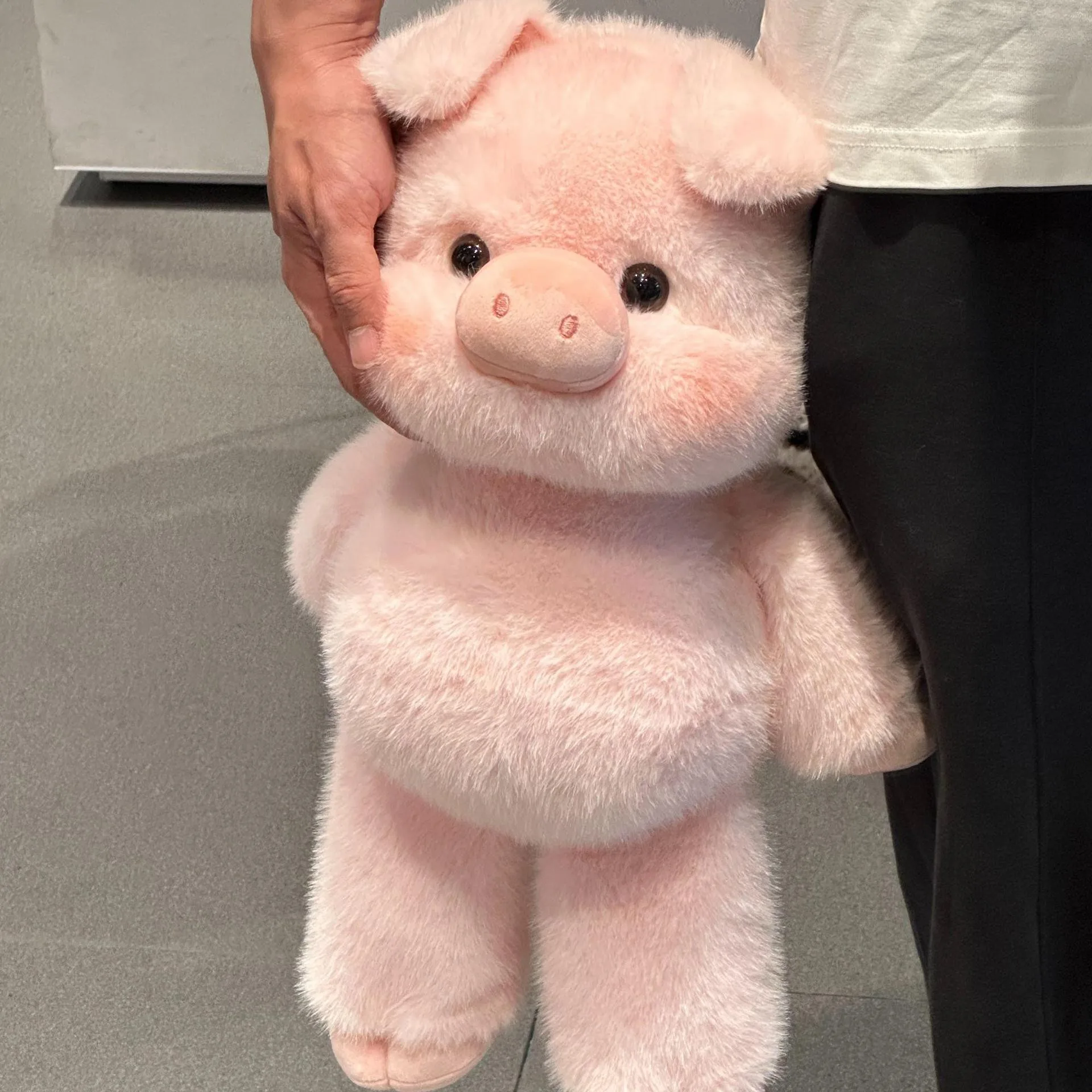 2026 Creative Gift Soft Pig Stuffed Animal Plush Pillow Emotional Support Cute Plush Toy 17.7inch Stuffed Animals Plush
