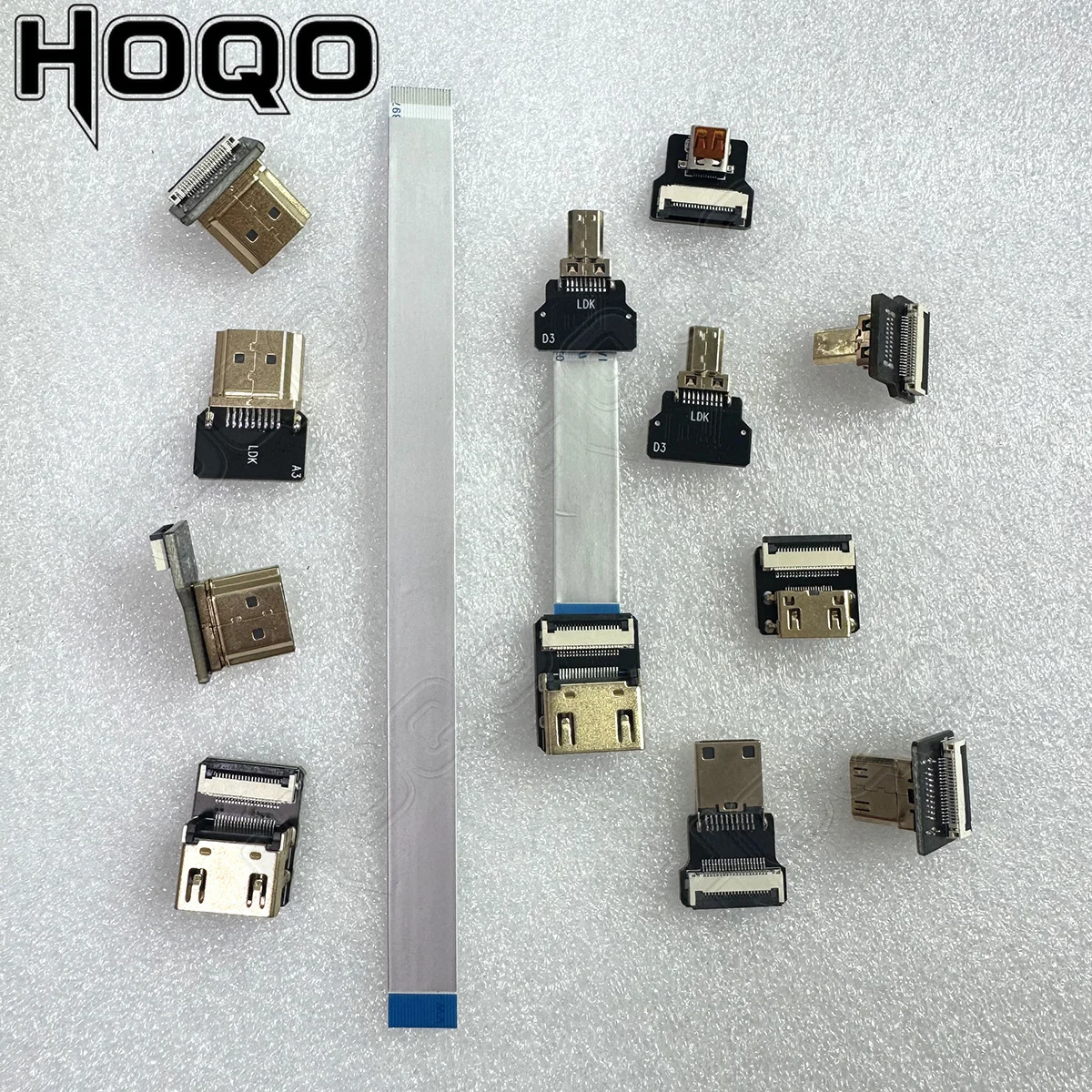 Гибкий плоский FPC-кабель Ribbon FPV HDMI с защитой от помех для Raspberry Pi 4 Micro Mini HDMI