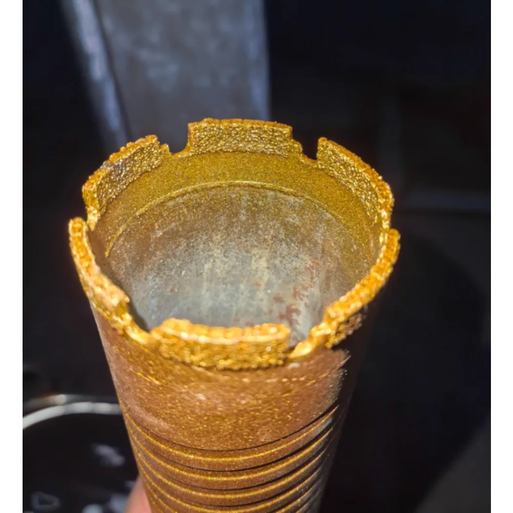 لقمة مثقاب المياه سريعة النحاس 63، فتاحة ثقب جدارية جافة وحادة من الخرسانة، للاستخدام المزدوج الجاف والرطب