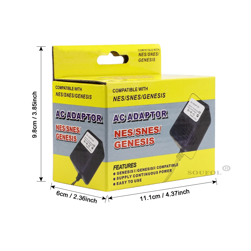 UNS Stecker 3 in 1 AC Netzteil Adapter Kabel Für NES Super Nintend SNES Sega Genesis II 100-245 V Dropshipping – Detail 10