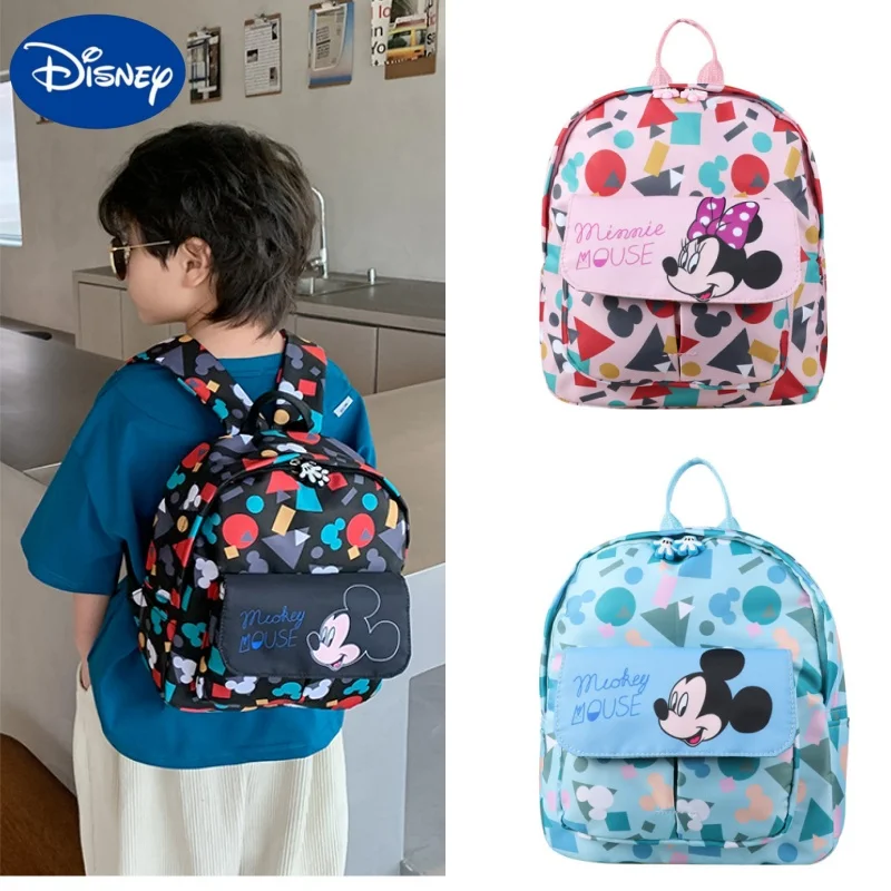 

Disney Mickey Minnie Mouse Cartoon Children's Backpack Child Girl Schoolbag Boys and Girls Backpacks Kids Bags for Boy Back Bag