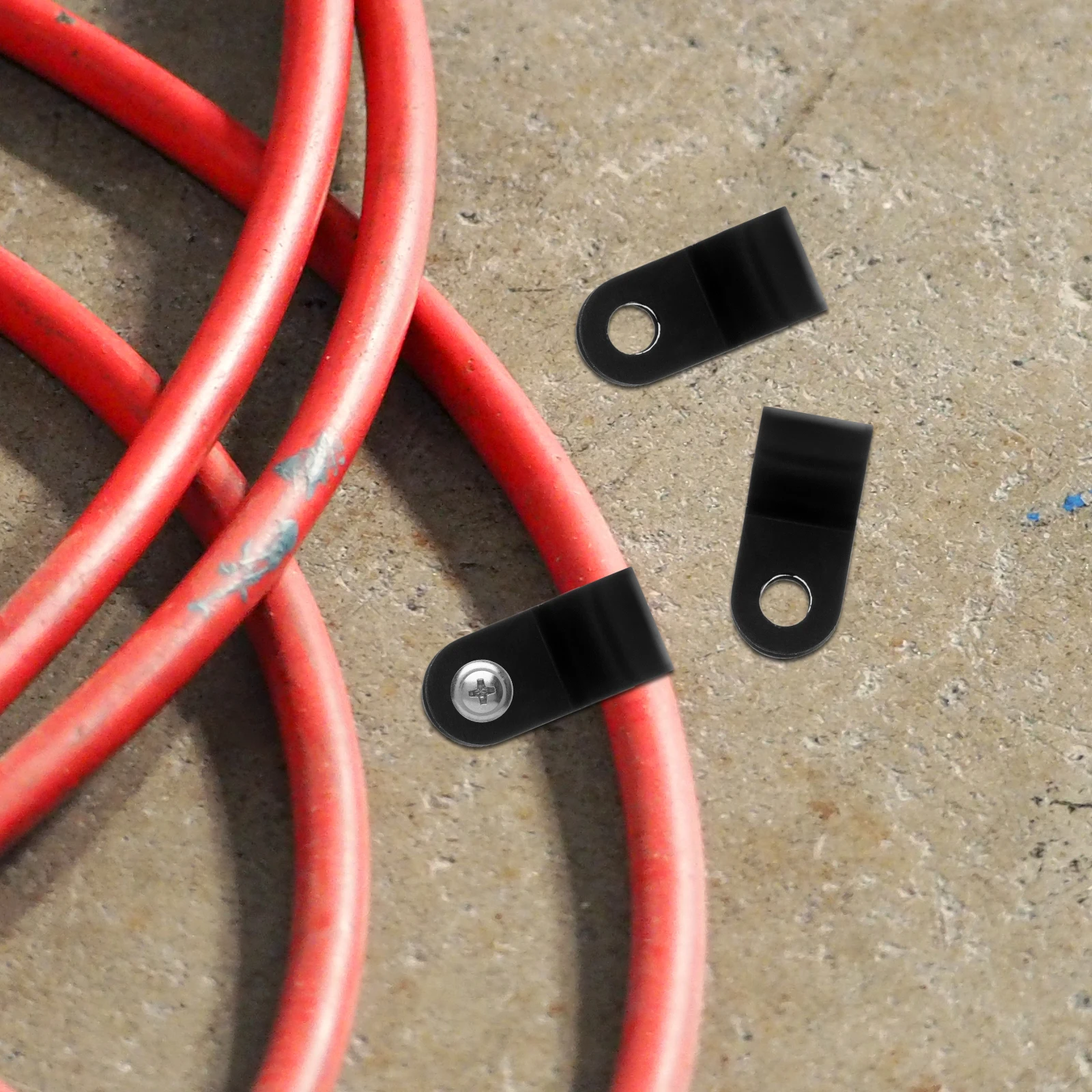 

100pcs Clamp Management Home Nylon Cable Clips Office Wire Cable Clamps Factory Wire Rope Clips R Type Cord Holder