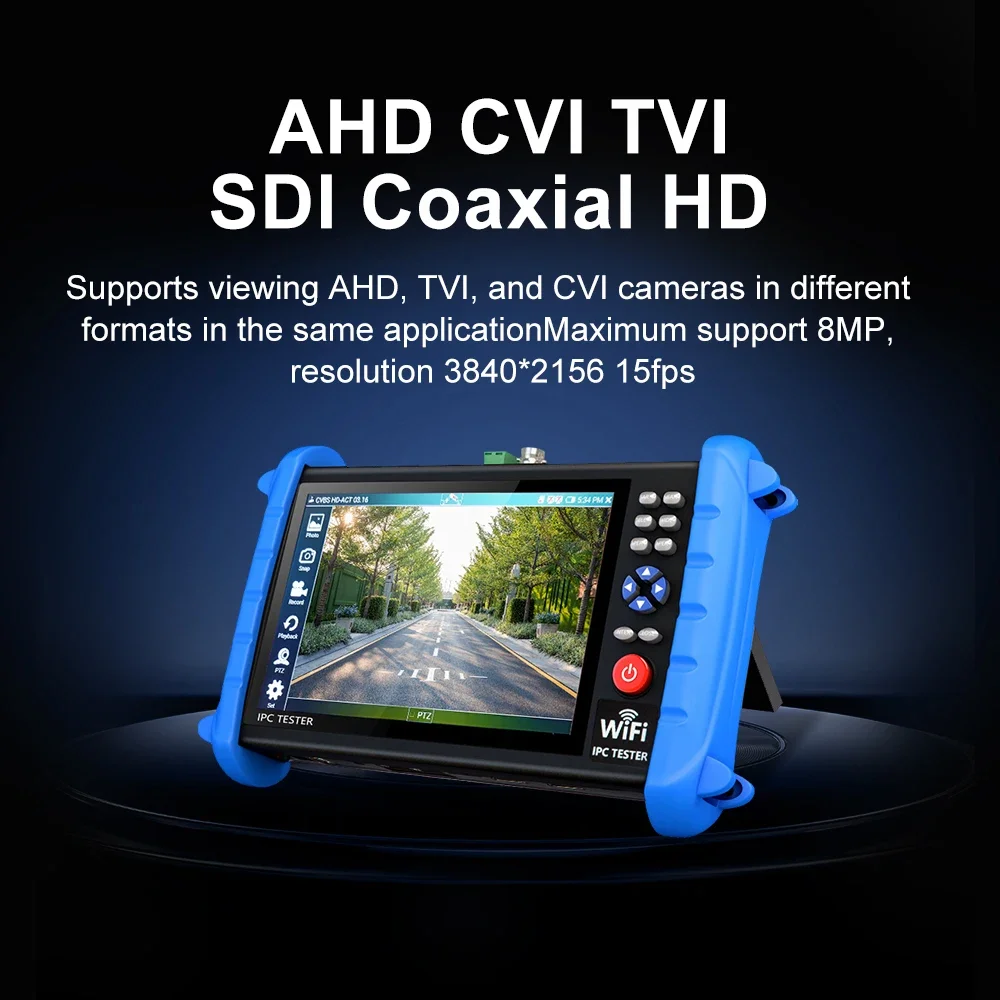 NOYAFA CCTV Tester 7 Inch 4K Multi 8MP AHD CVI TV SDI Hdmi 1080P Input Out IP Camera Monitor Cftv IP Tester NF722 ATCHS IPC