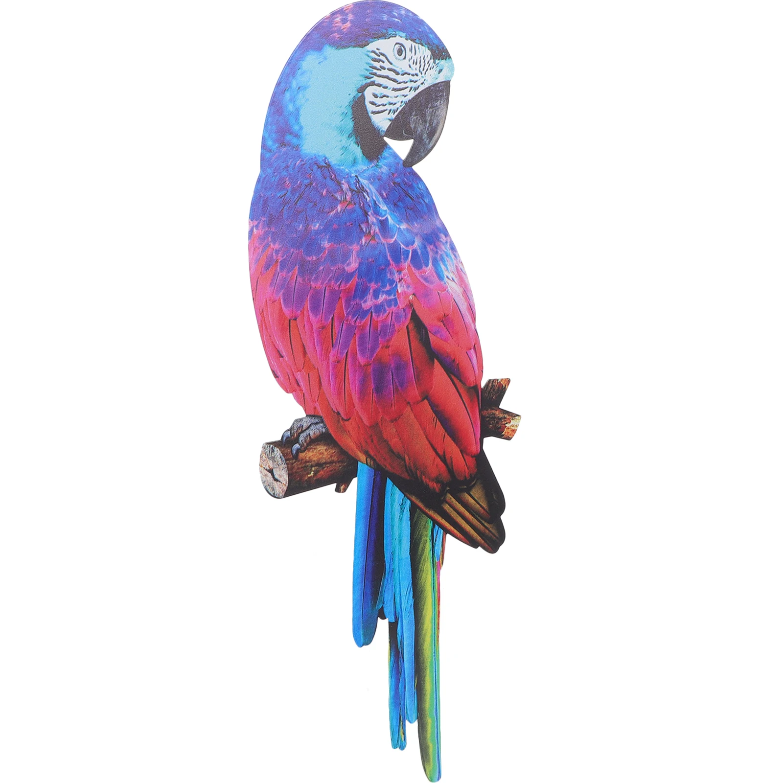 

Crafts Iron Parrot Pendant Outdoor Ornaments Parrots Decorations Bird Branch Wall