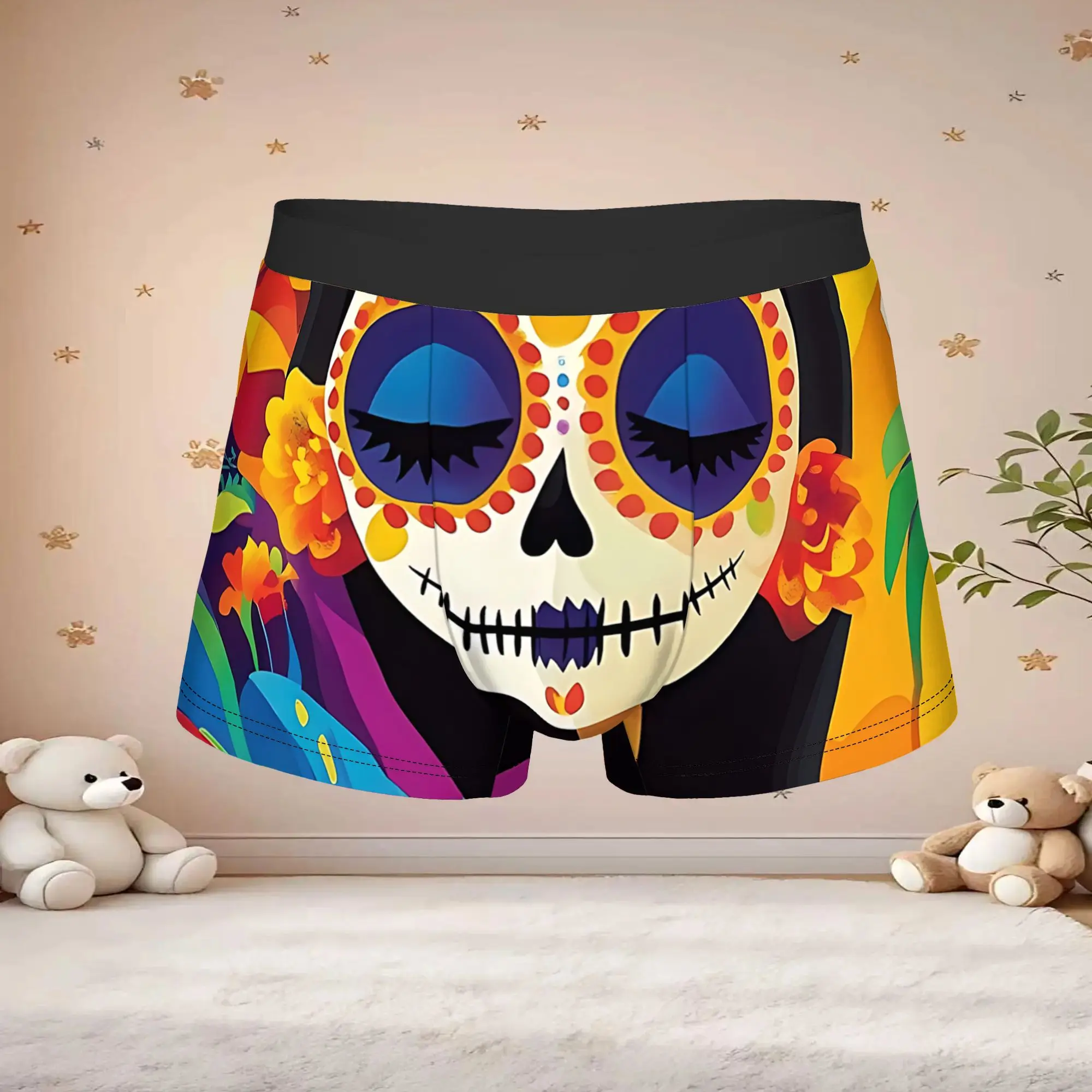 1pc Fashion Ancient Whisper Fantasy Print Underpants Homme Panties Men's Underwear Comfortable Shorts Boxer Briefs