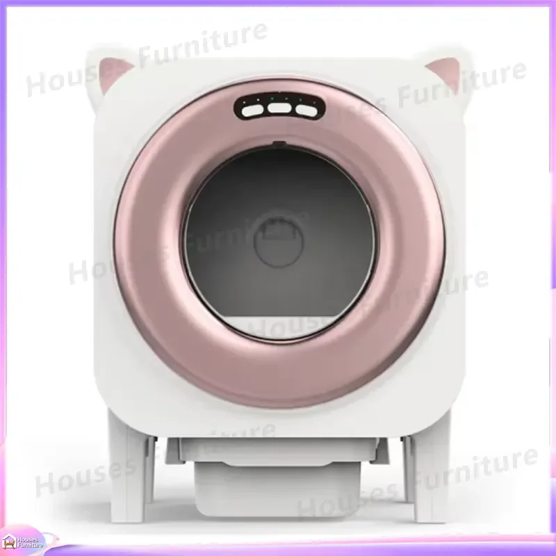 Hot Sale Automatic Self Cleaning Cat Litter Box with Odor Control Large Capacity Health Monitoring Open Top Smart Electronic