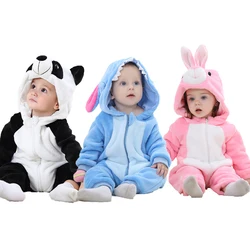 Baby Stitch Jumpsuit Newborn Boys Panda Onesies Girls Rabbit Pajamas Children Cosplay Costume Kids Animal Blanket Sleeper