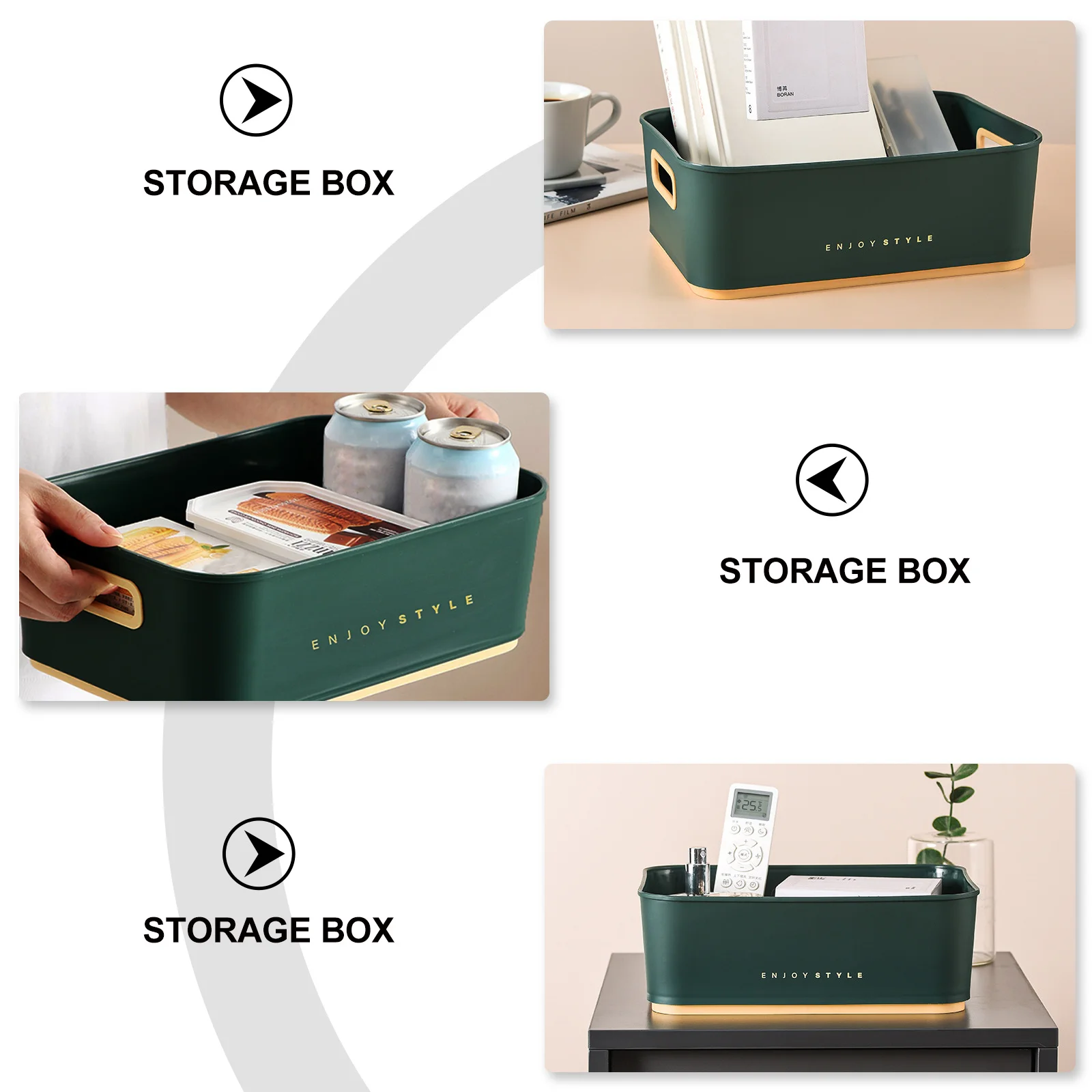 1 pçs recipiente de armazenamento do banheiro elegante cesta organizador para artigos diversos desktop arrumação economia espaço essencial