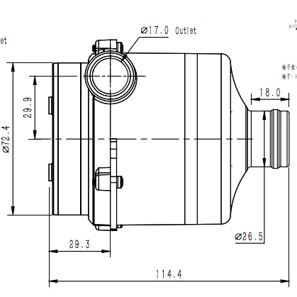 80mm Small Size Horizontal 24CFM Centrifugal High Pressure 24v Brushless Electric Inflatable air Pump Fan Blower Motor Low Price
