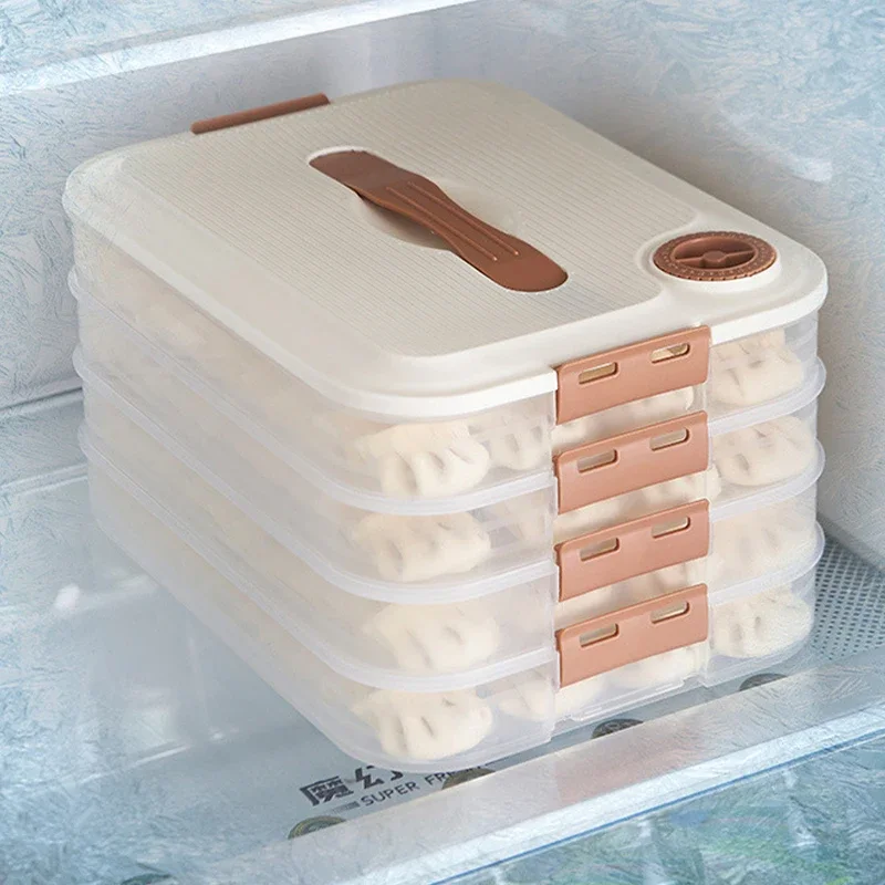 Dumpling Storage Box - Food-Grade Frozen Container for Wontons - Keep Fresh and Organized - Perfect Household Freezer Solution