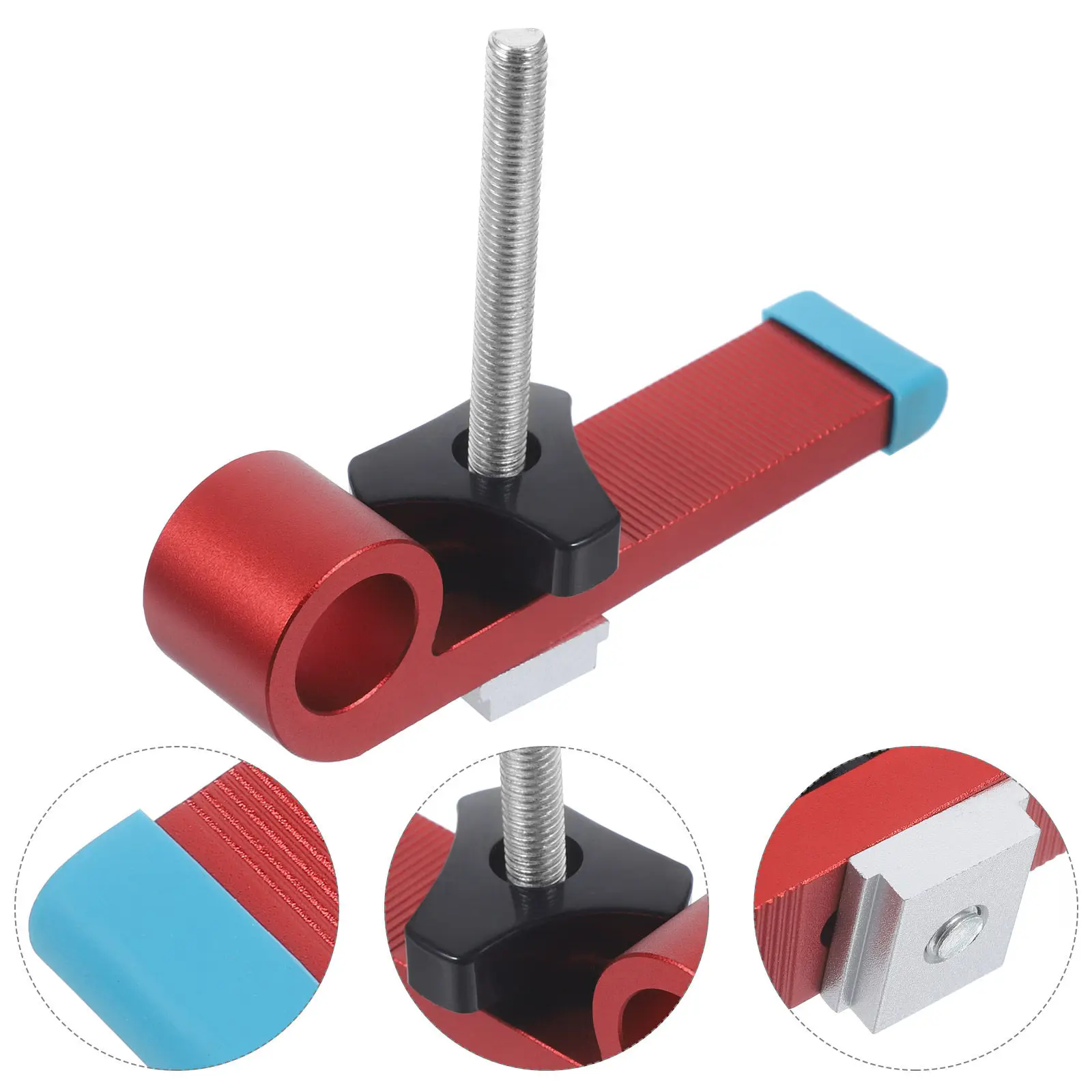 Base de rail de guidage de scie en aluminium réglable, pour scie circulaire, Halloween, Noël, Nouvel An, rail en T en aluminium, bloc d'arrêt de clôture, fente