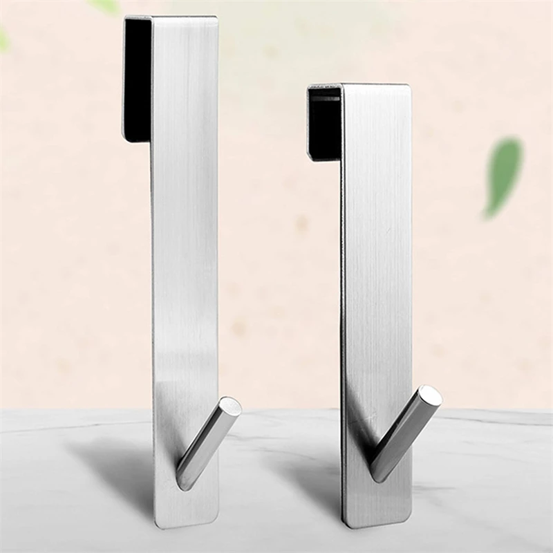 Stainless Steel Over Glass Door Shower Door Back Shower Towel Rack S-Shape Bathroom Bathrobe Hanger Holder Hooks