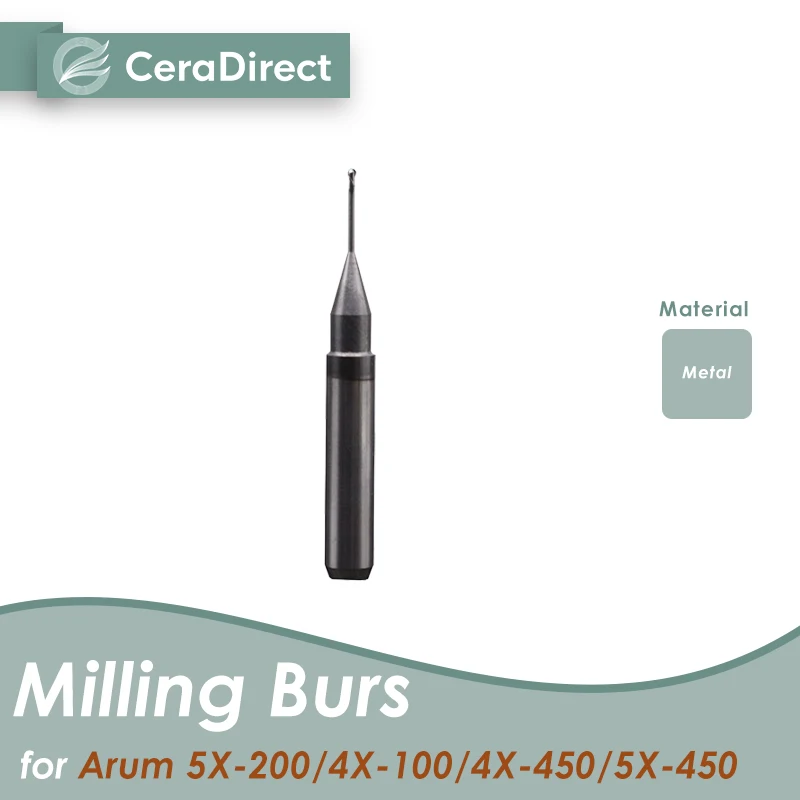 

Milling Burs for Arum 5X-200 4X-100 5X-450 4X-450 Milling Machine--CADCAM for Metal Milling Burs Cutters (2Pieces)