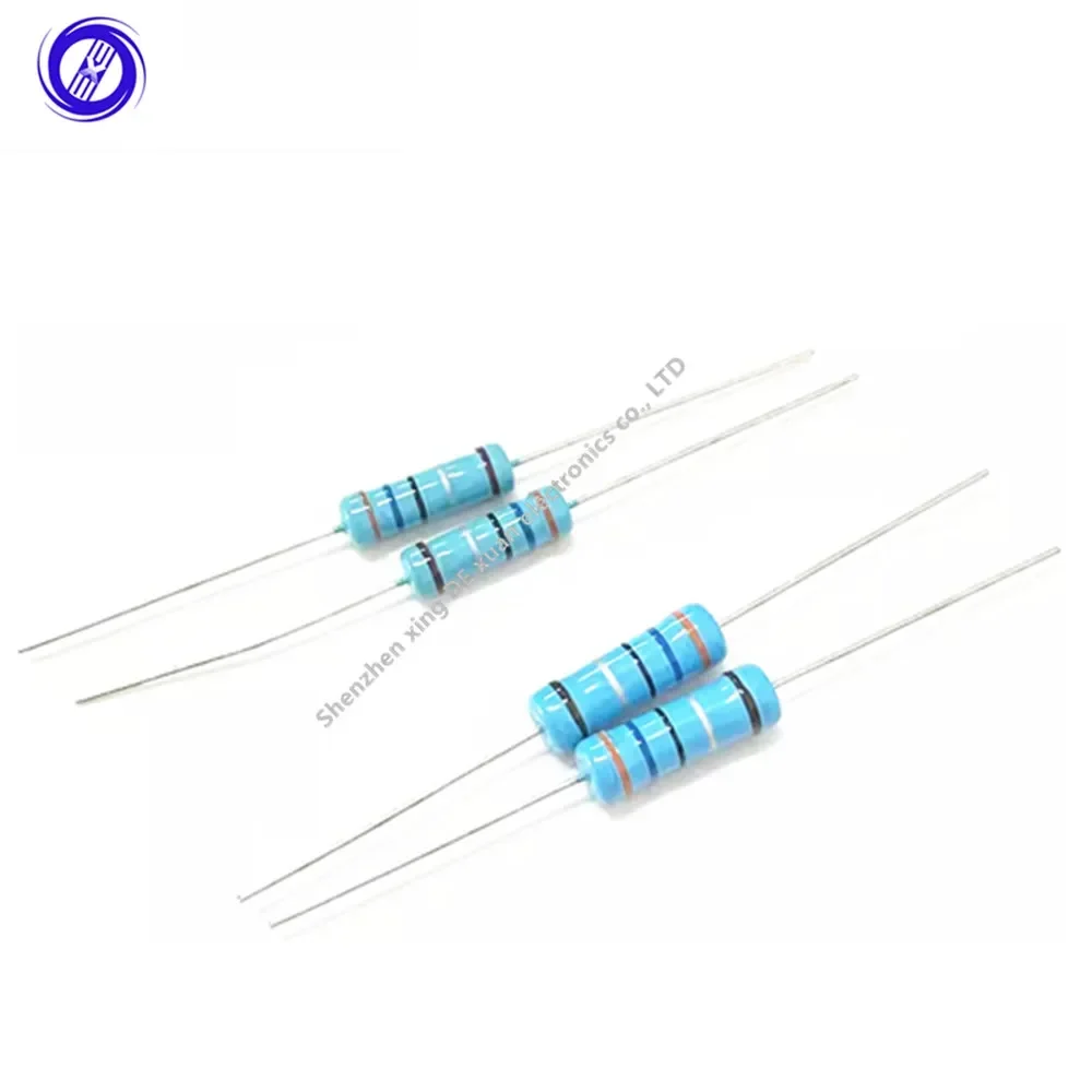 100pcs Metal Film Resistor 3W 3 Watts 1% 100 120 150 180 200 220 240 270 300 330 360 390 430 470 510 560 620 680 820 910 K R Ohm