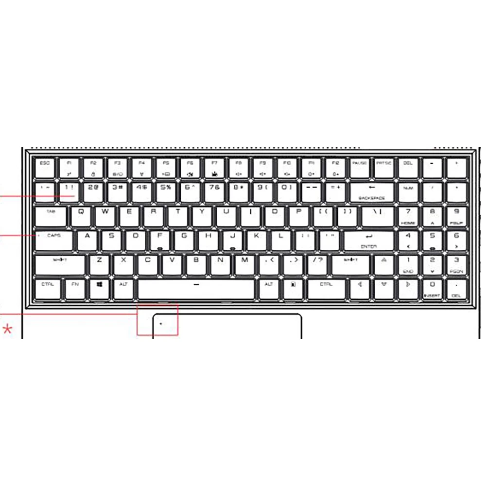 Laptop Mechanical Colourful Backlit Keyboard For GM5MP0W GM5MG0W GM5MG7W GM5MG8W GM5MP7W GM5MPHW GM5MQ8W English US New