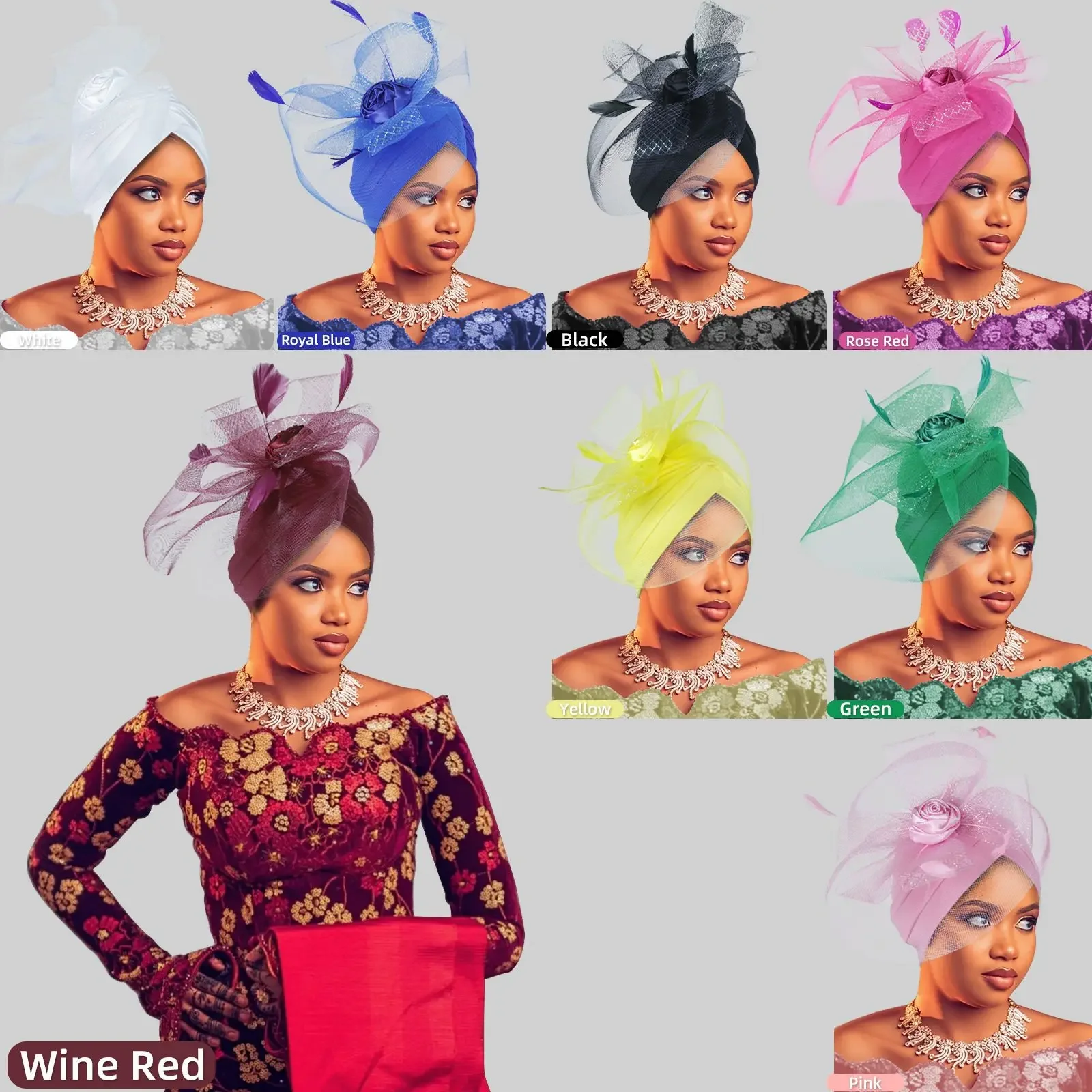 

Кепка-тюрбан с рюшами для женщин, нигерийский женский головной убор, женские повязки на голову в африканском стиле, свадебная вечеринка, авто геле, повязка на голову, тюрбан Mujer