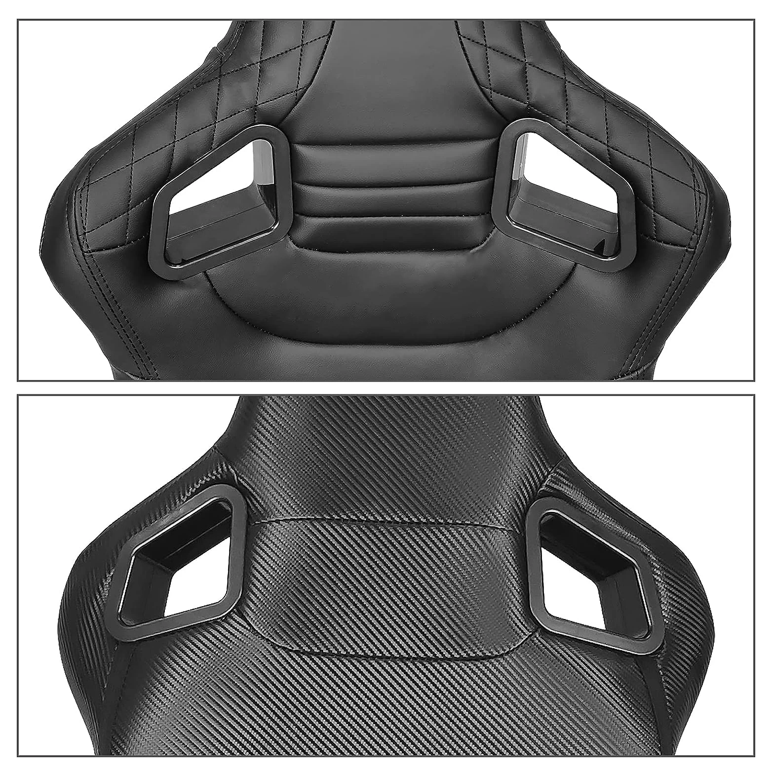 1053 Universal High Quality Leather Car  Vehicle Boat Seat Simulator Gaming Station Adjustable Sim Bucket Racing Seats view 3