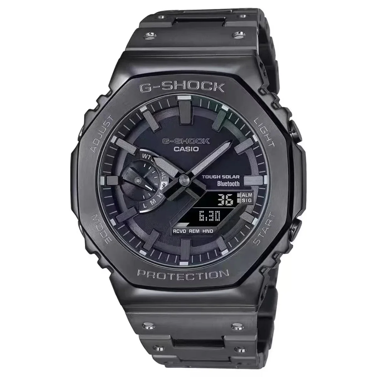 G-SHOCK Digital Sports Electronic Men's Watch Full Function World Time LED Auto Hand Lifting Light Oak 2100 Series