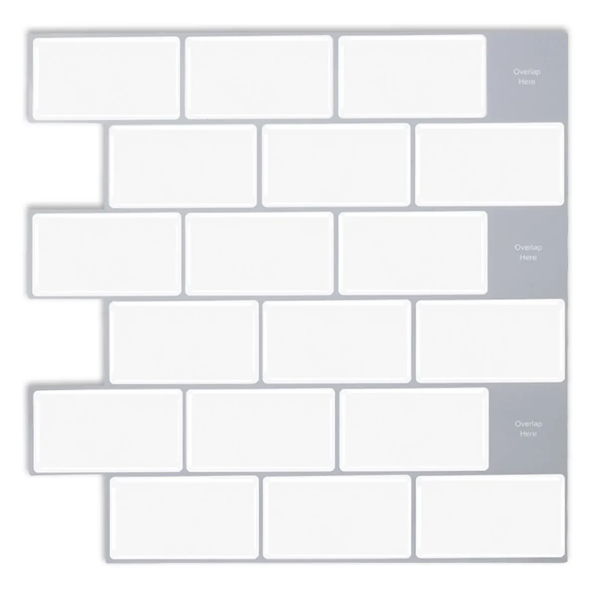 EasyTiles Peel And Stick Toilet Backsplash,Restaurant Decoration Waterproof Wall Tiles, Merchandise Store Decorations- 1 Sheet