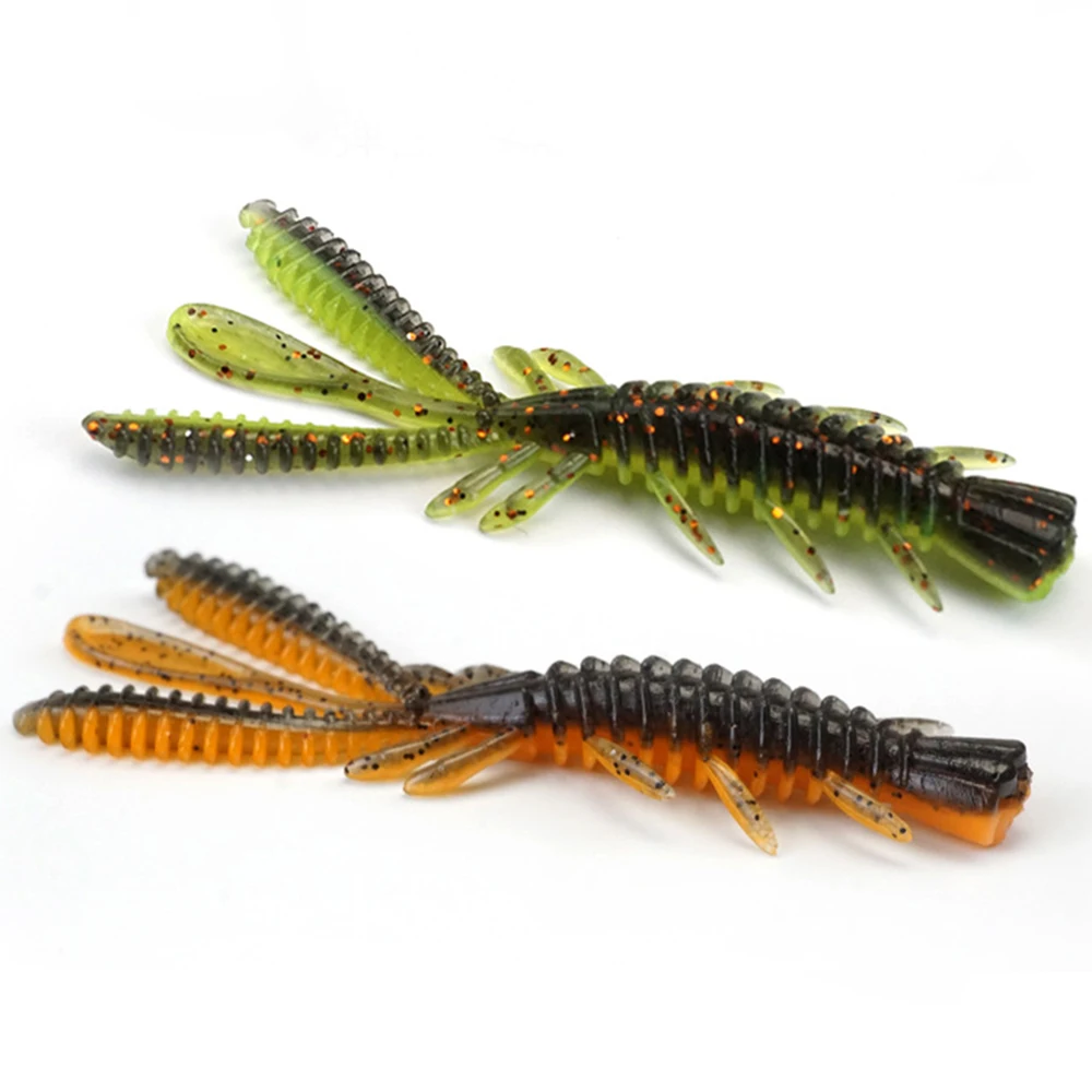 50/60/70mm Fishing Soft Baits Swimbait 10pcs Soft Plastic Lure for Ned Rig Plastic Lures Bass Stick Swimbait  Crawfish Lures TPE