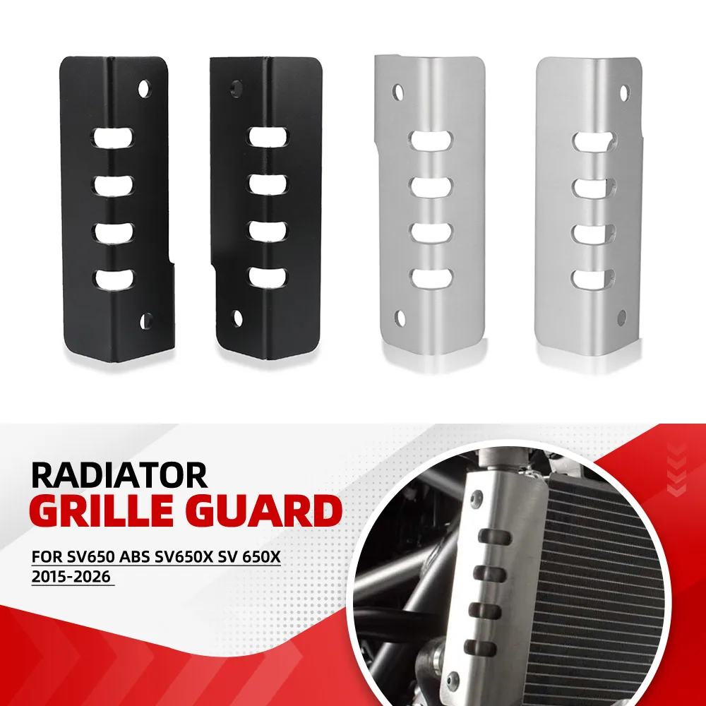 

For Suzuki SV650 ABS SV650X SV 650X 2015-2021-2022-2023-2024-2025-2026 Motorcycle Aluminium Radiator Grille Side Cover Protector
