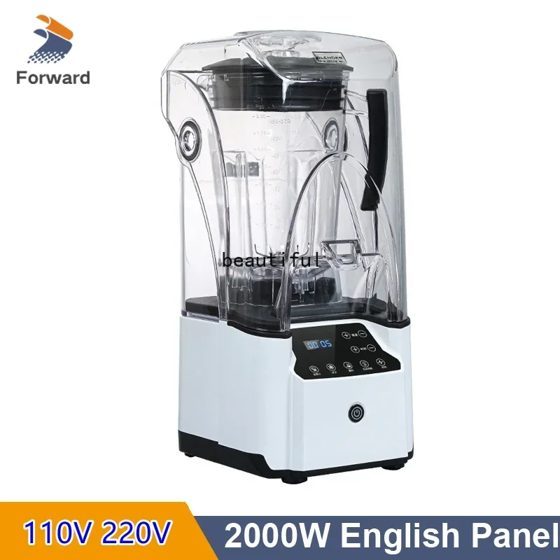 2.2L Silent Smoothie Machine With Cover Ice Smoothie Machine 2000W Ice Blender Heavy Duty