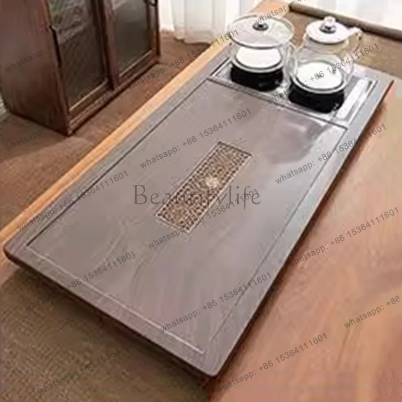 Best Sellers Serving Luxury Tea Tray Wooden Accessories Decorative Drip Drainage Tea Tray Rectangle