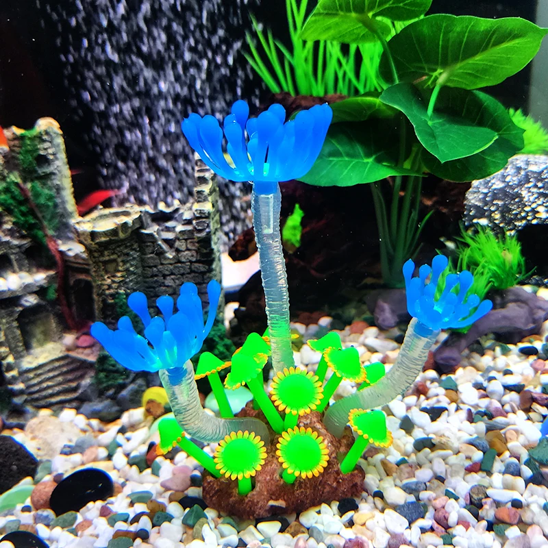 Artificial Underwater Coral Aquarium Fish Tank Simulation Decoration Aquarium Backgrounds Plants Water Grass Decora Beautiful