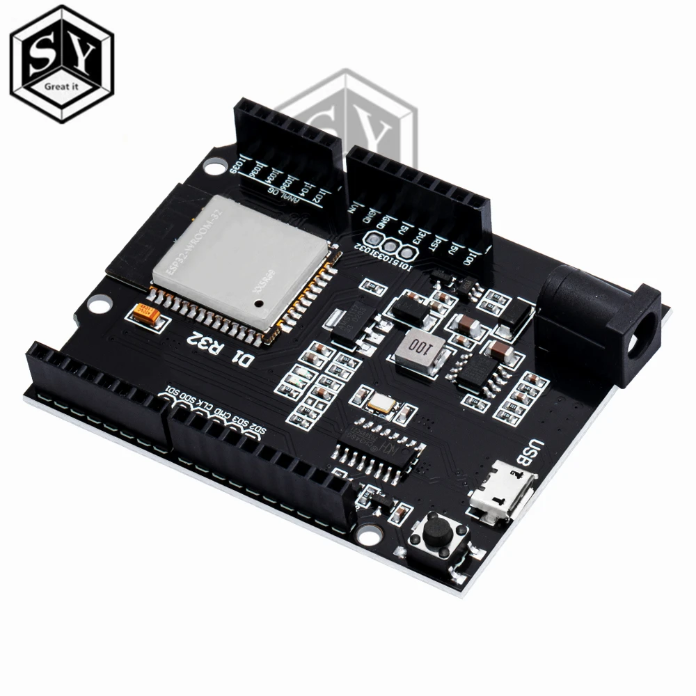 For Wemos D1 ESP32 ESP-32 WiFi Bluetooth 4MB Flash UNO D1 R32 Board Module CH340 CH340G Development Board For Arduino