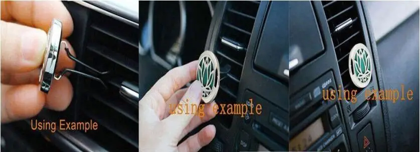 Clip de aromaterapia personalizado para decoración de coche, accesorio de medallón de Perfume, aroma de aceite esencial, regalo, 5 colores