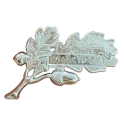 German Jager Troops Oak Leaf Metal Badge for Hunting Outdoors