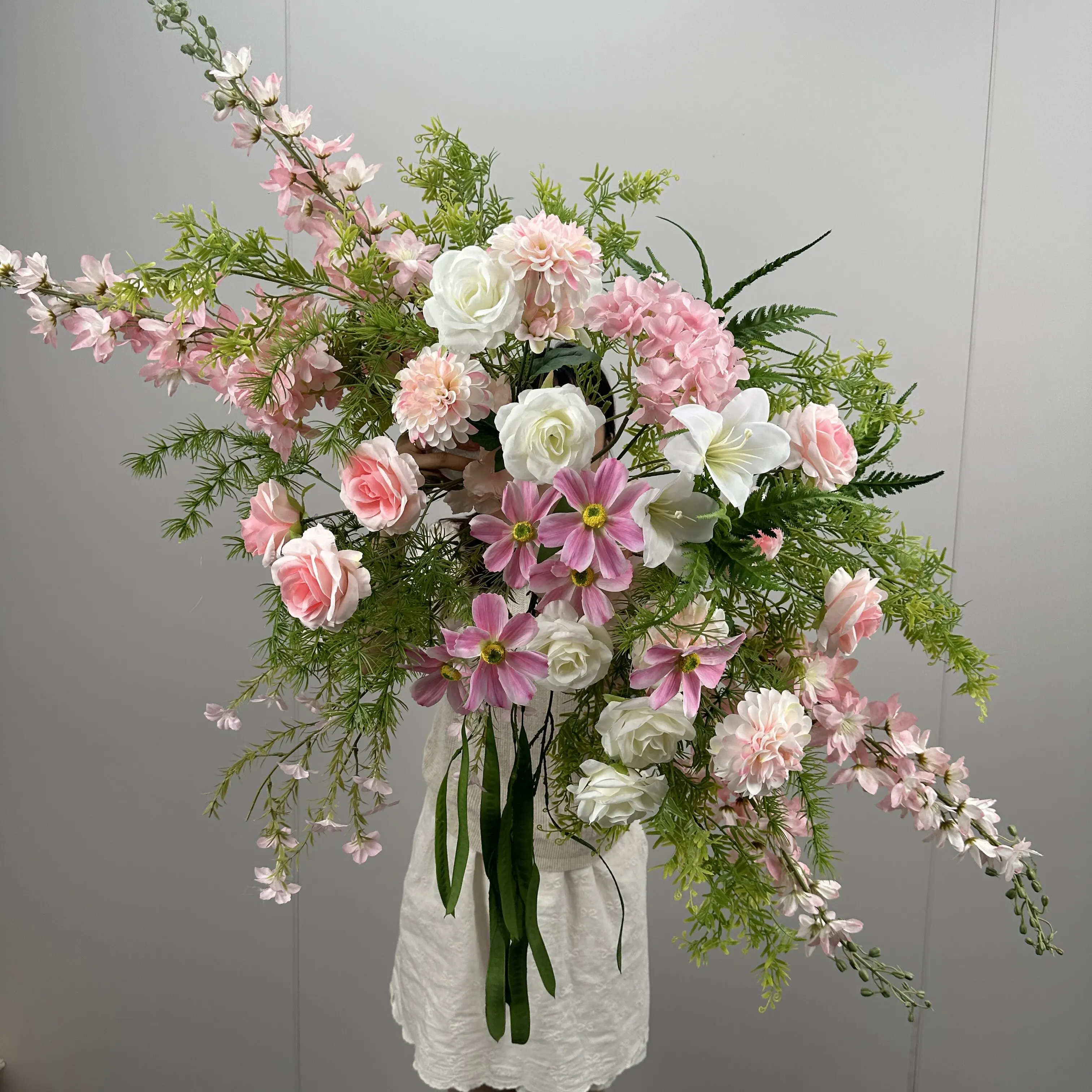 Wedding props simulation flower engagement arrangement decoration hanging flowers wedding scene fake flower arc