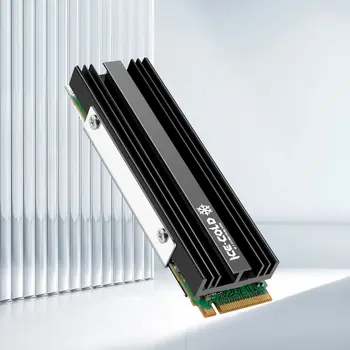 M.2 NGFF NVME 2280 SSD 散熱片 鋁合金固態硬碟 PC 高效能散熱器 適用於 PS5 桌上型電腦 8 最佳銷售 散熱片 - №5