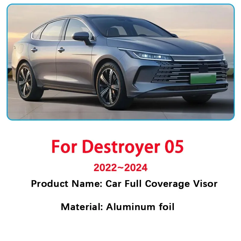 Car Windshield Visor For BYD Destroyer 05 2022~2024 Full Window Anti-UV Sun Protection Sunshades Cover Stickers Auto Accessories