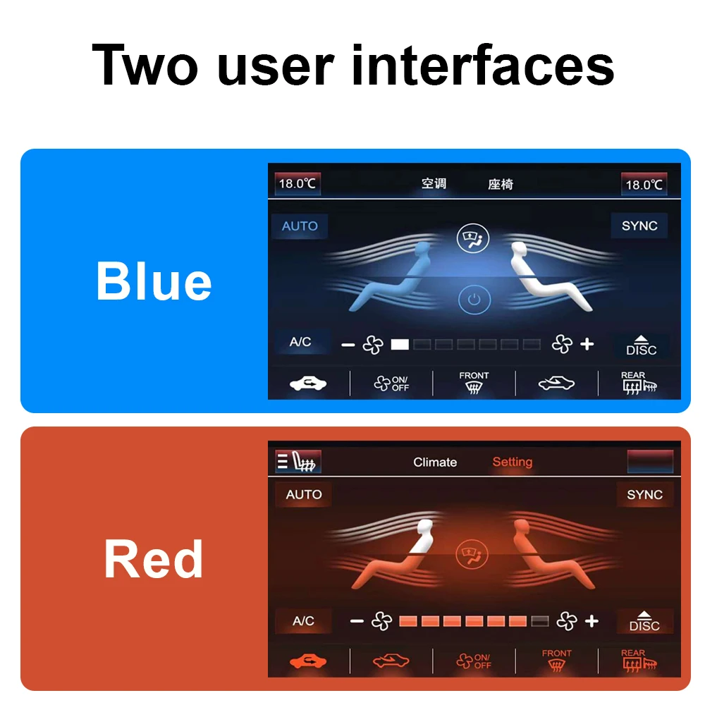 لهوندا Avancier UR-V 2017-2022 LCD سيارة تعمل باللمس التحكم في المناخ التيار المتناوب لوحة مقبض وواجهة شاشة تعمل باللمس ترقية الملحقات #3