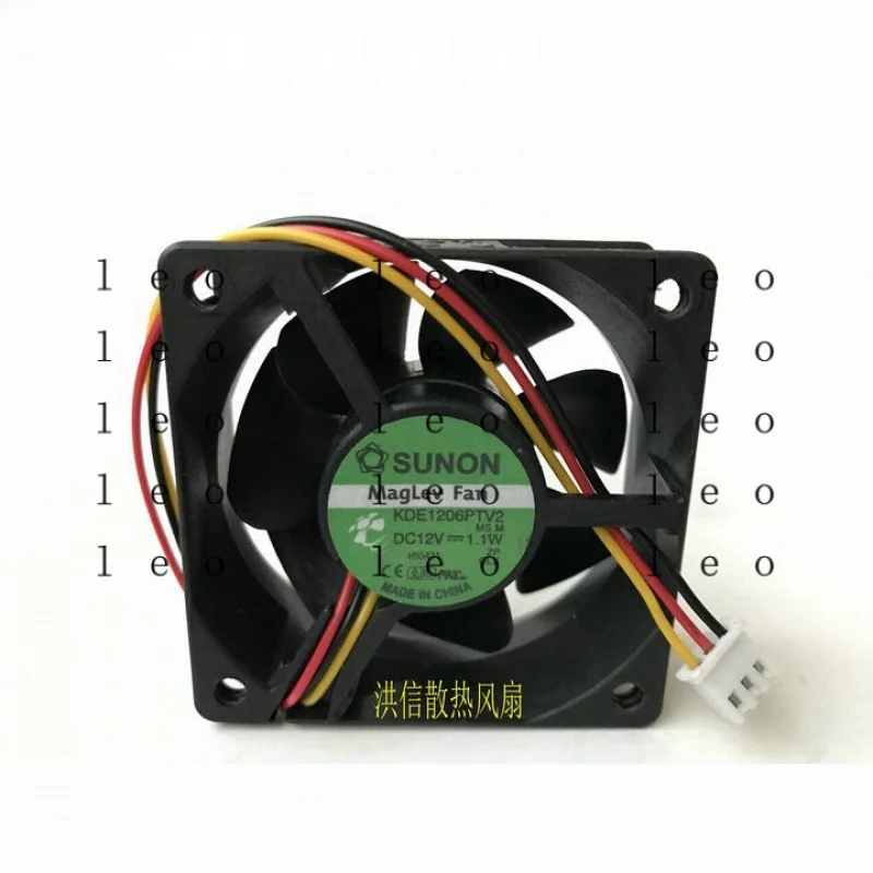 BB  for  SUNON KDE1206PTV2 12V 1.1W 6025 60*60*25MM 3pin Cooling Fan
