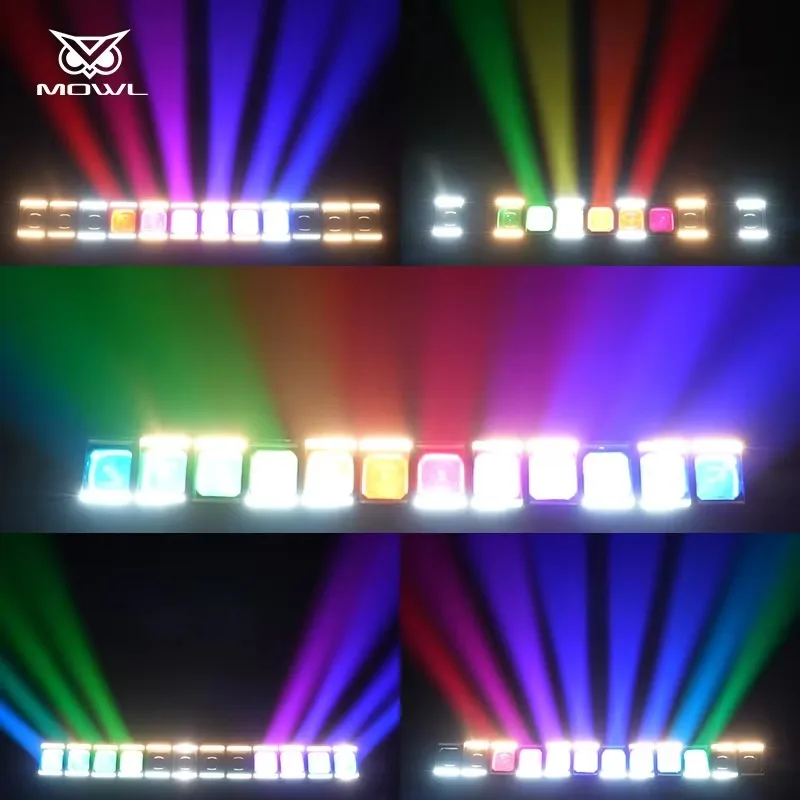 12x60W RGBW Halo Ring Swing Beam LED Matrix Moving Head Projection Light DMX Wash for Concert Disco Stage Projection view 2