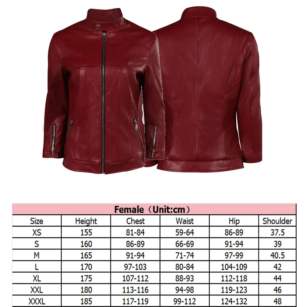 Resident Claire Redfield Cosplay Coat Jacket Costume Outfits Adult Women Halloween Carnival Party Suit