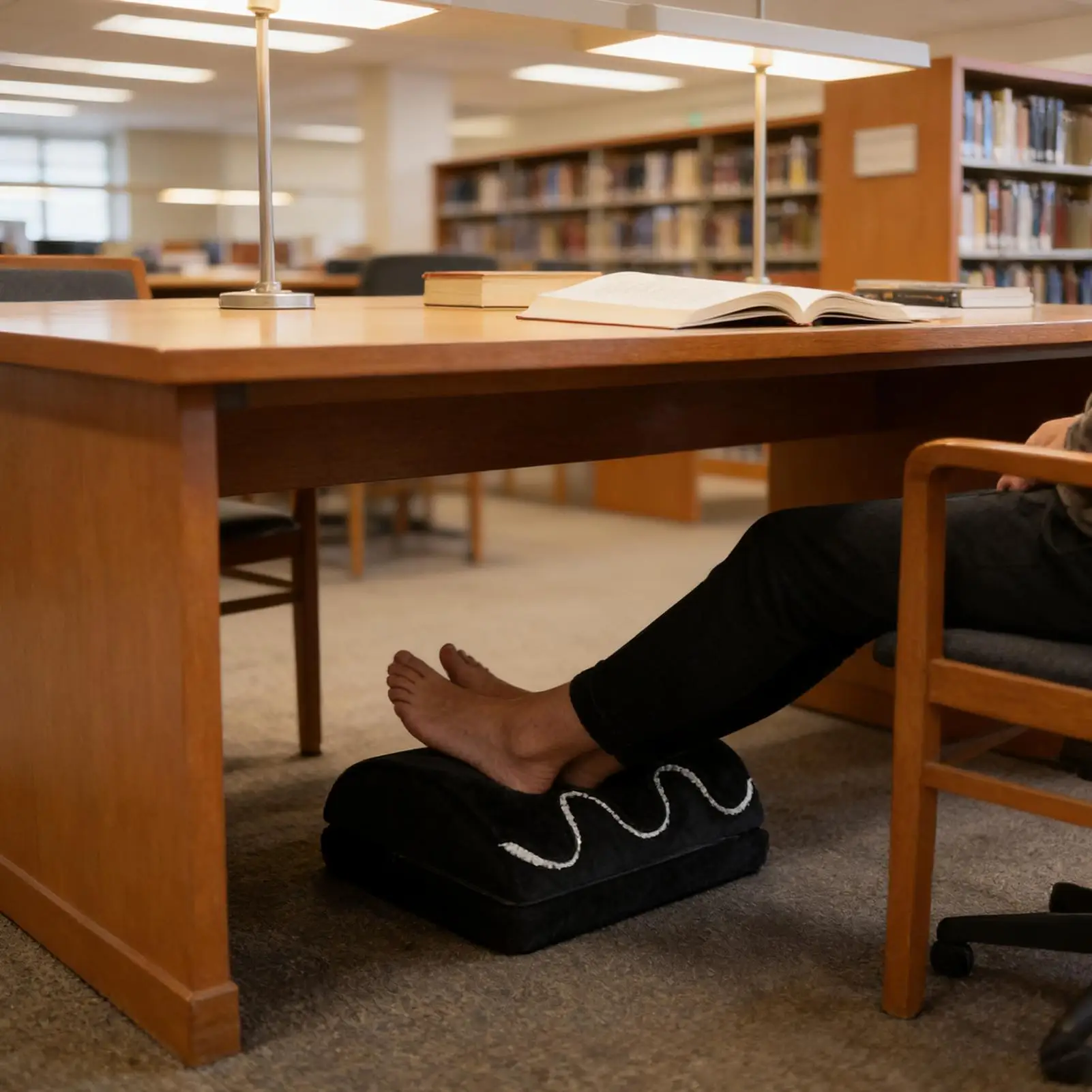 

Настольная подставка для ног, регулируемая по высоте, подушка для ног, настольный табурет для ног с теплым карманом для гостиной, кровати, кабинета, кухни, домашнего общежития