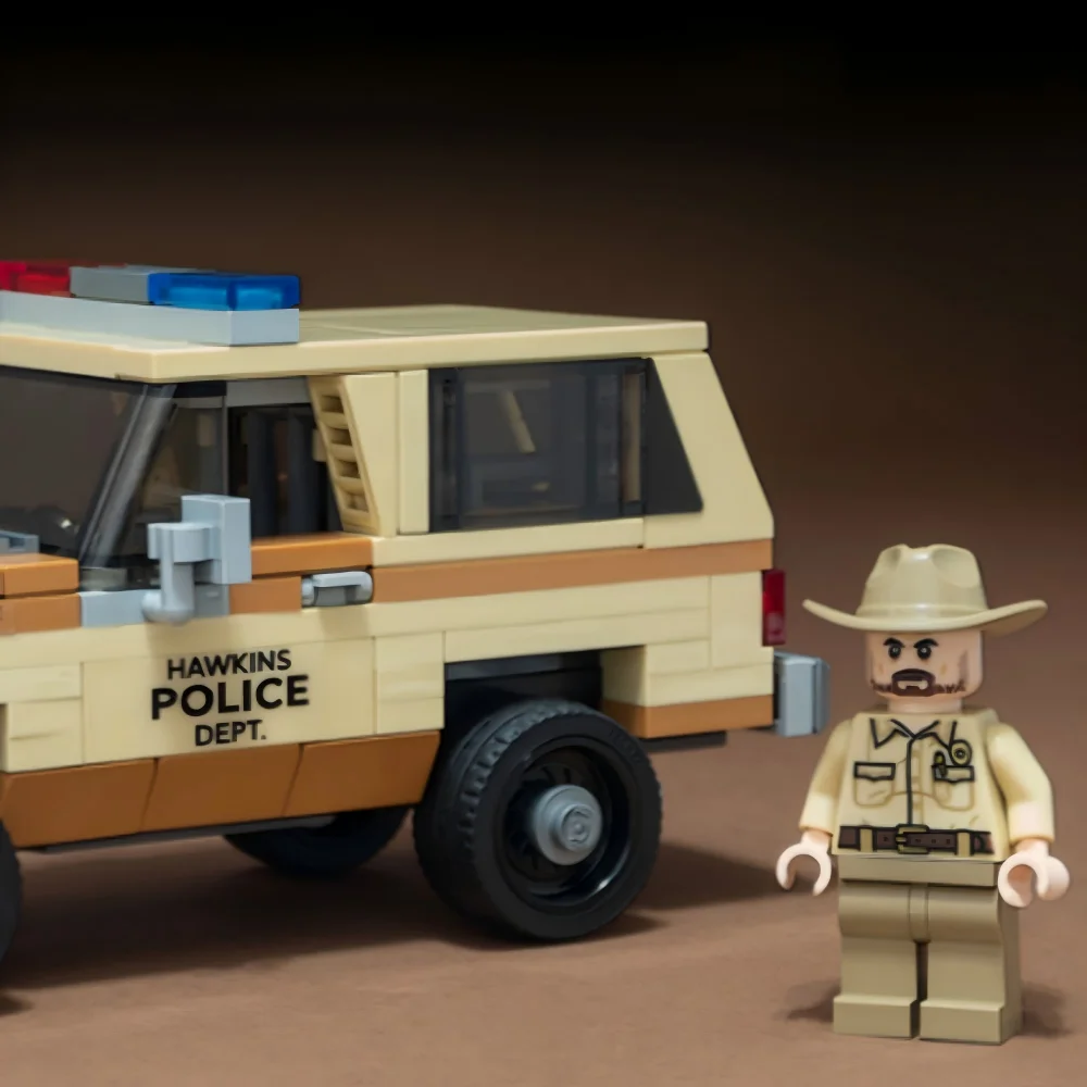 

MOC K5 Blazer SUV Vehicle Building Blocks Set 80s Police Chief Hopper's Car Model Toys Gifts for Boys and Girls Fans 196 PCS
