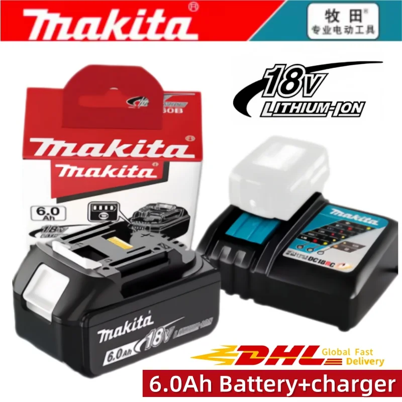 

100% original Makita 18V 6.0Ah LXT lithium battery standard version compatible with BL1815 BL1830B BL1840 BL1850 BL1850B BL1860