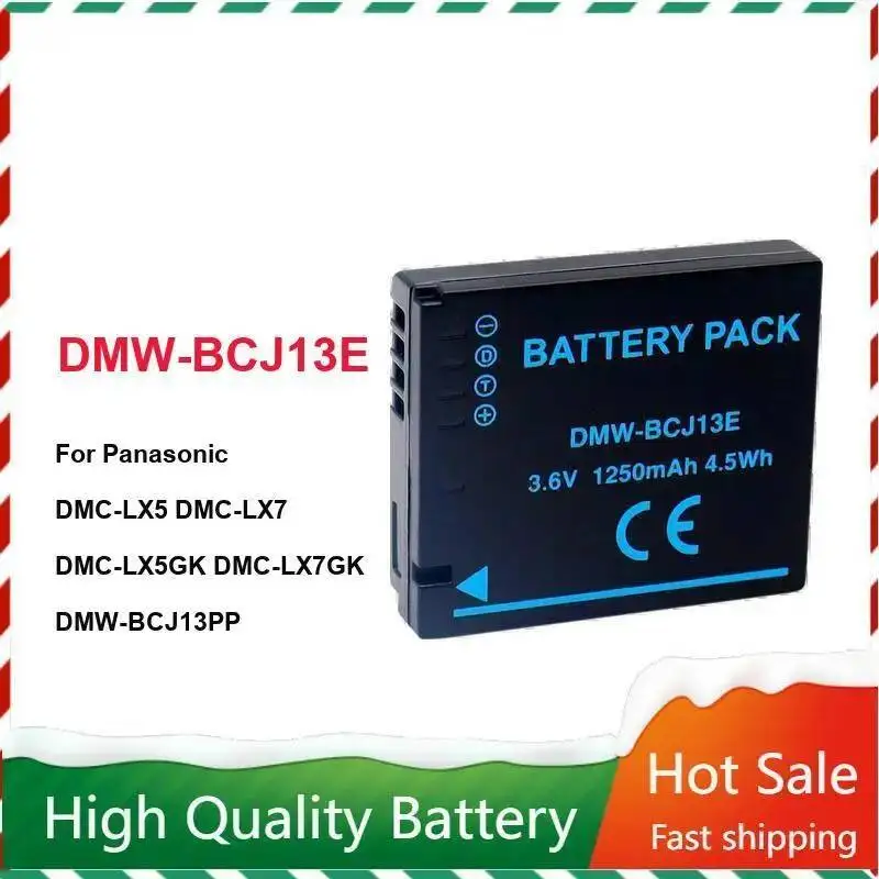 For Panasonic Dmc-LX5 Dmc-LX7 Dmc-LX5GK Dmc-LX7GK Dmw-BCJ13PP Reliable Power Dmw-BCJ13E Camera Battery 1250Mah