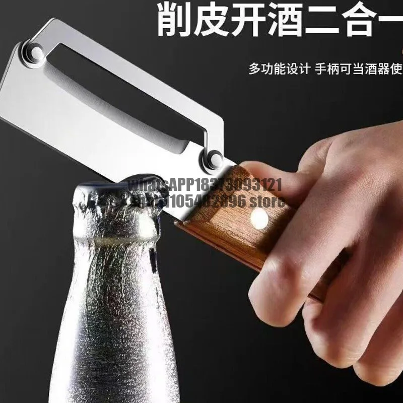 Kitchen Multifunctional Shredded scallion Scraper Fruit Stainless Steel Anti-injury Hand Peeler Vegetable Cutter 5