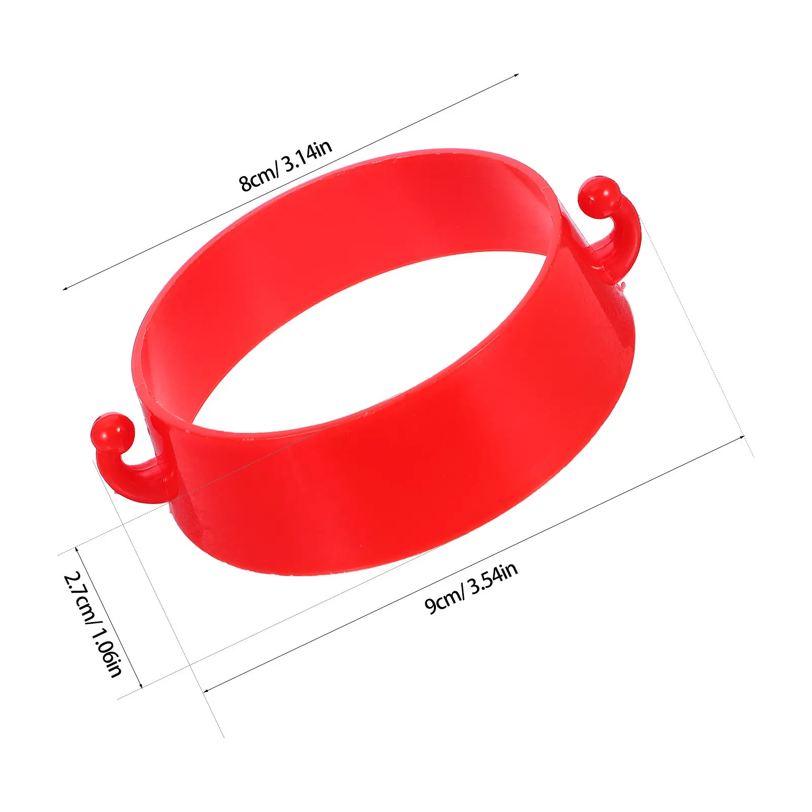 10 Pcs Parking Barrier Cone Collar for Traffic Chain Connector ABS Poles Plastic