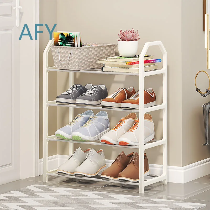 Economical Plastic Shoe Rack for Living Room Storage Cabinet for Dust Protection Trapezoidal Design Multi Layer Organizer