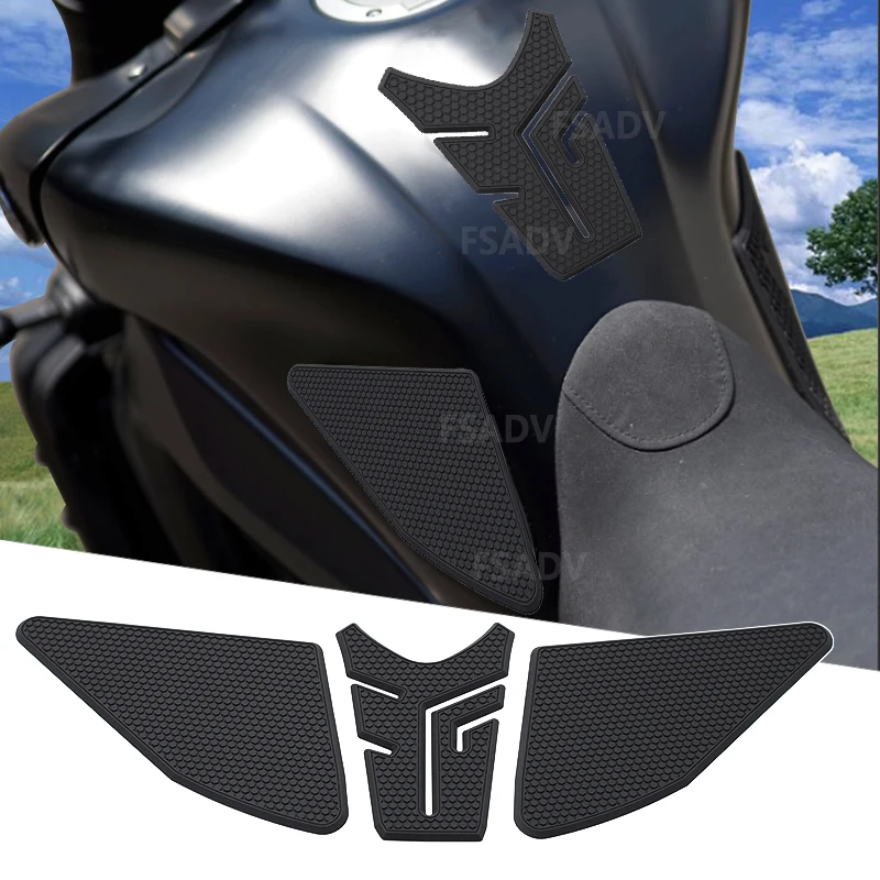 New Motorcycle Non-slip Side Fuel Tank Stickers Waterproof Pad Rubber Sticker For YAMAHA MT-09 MT09 SP  MT 09 SP 2021 2022 2023