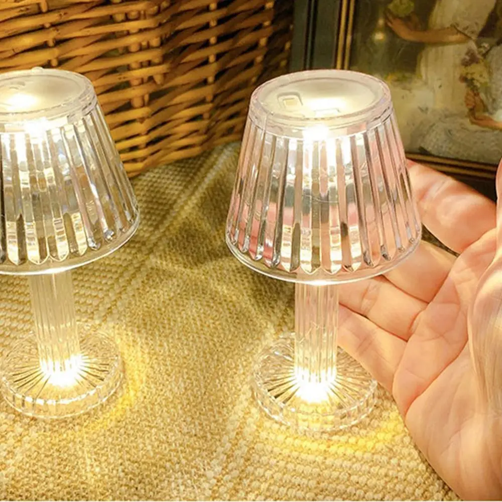 Lampe LED en cristal avec contrôle tactile, ambiance romantique, luminaire décoratif d'intérieur, idéal pour une chambre à coucher, un Bar ou un Restaurant